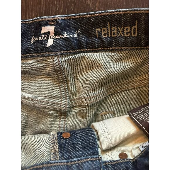 7 For All Mankind Relaxed Fit Button Fly Bootcut Jeans Size 29 - Picture 6 of 9